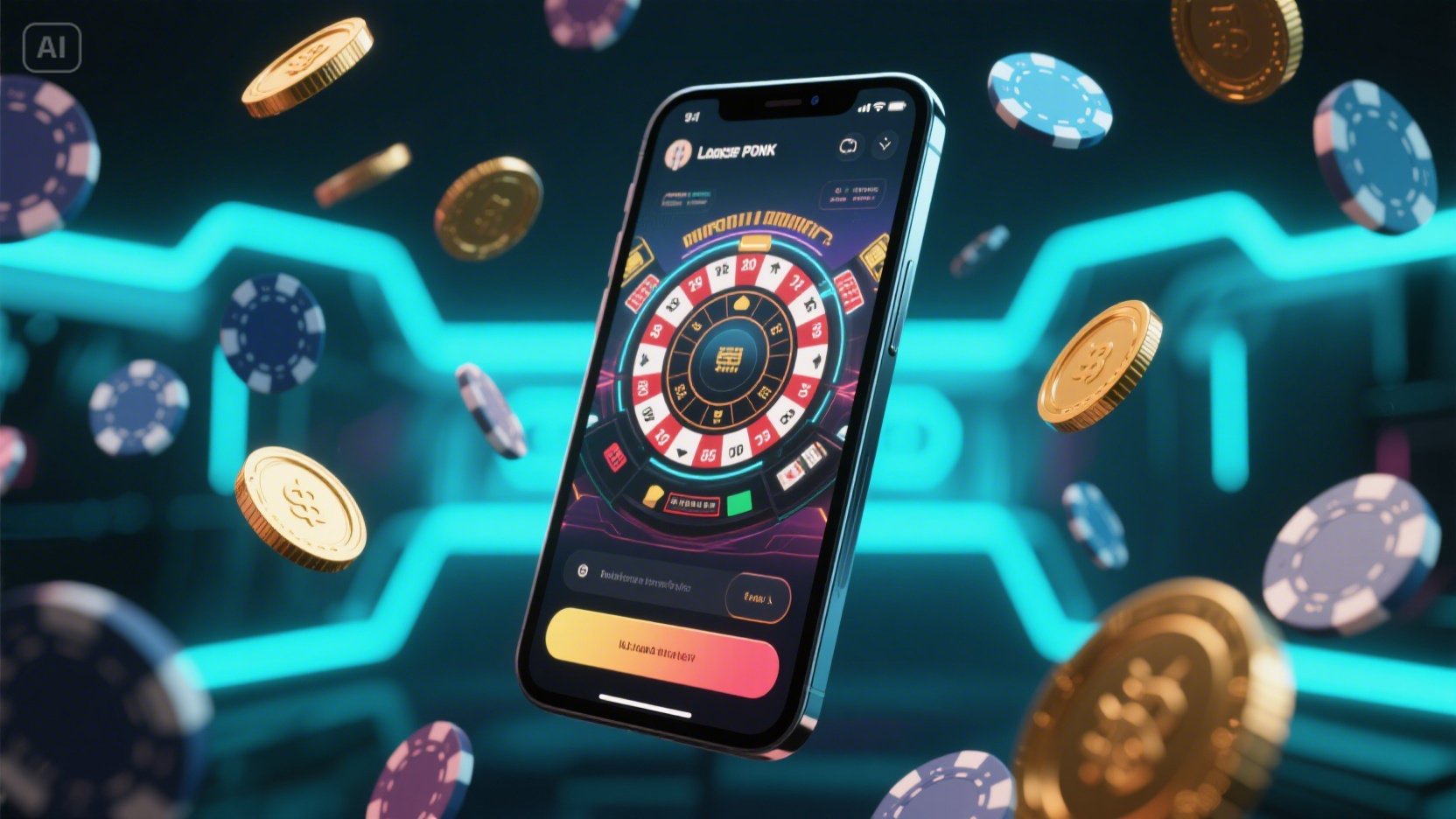 Casino crypto gambling app desktop and mobile interfaces
